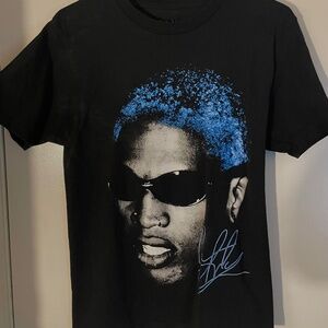 Black and Blue Rodman t-shirt